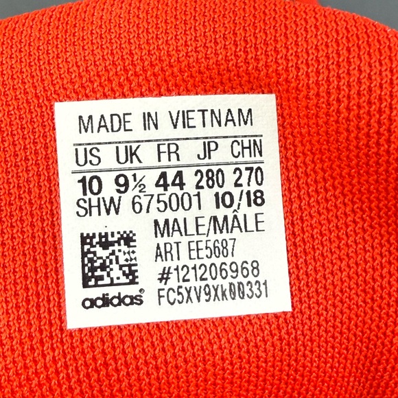 adidas Tresc Run Asterisk Collective Red athletic sneaker shoes men's size 10 - Picture 7 of 8